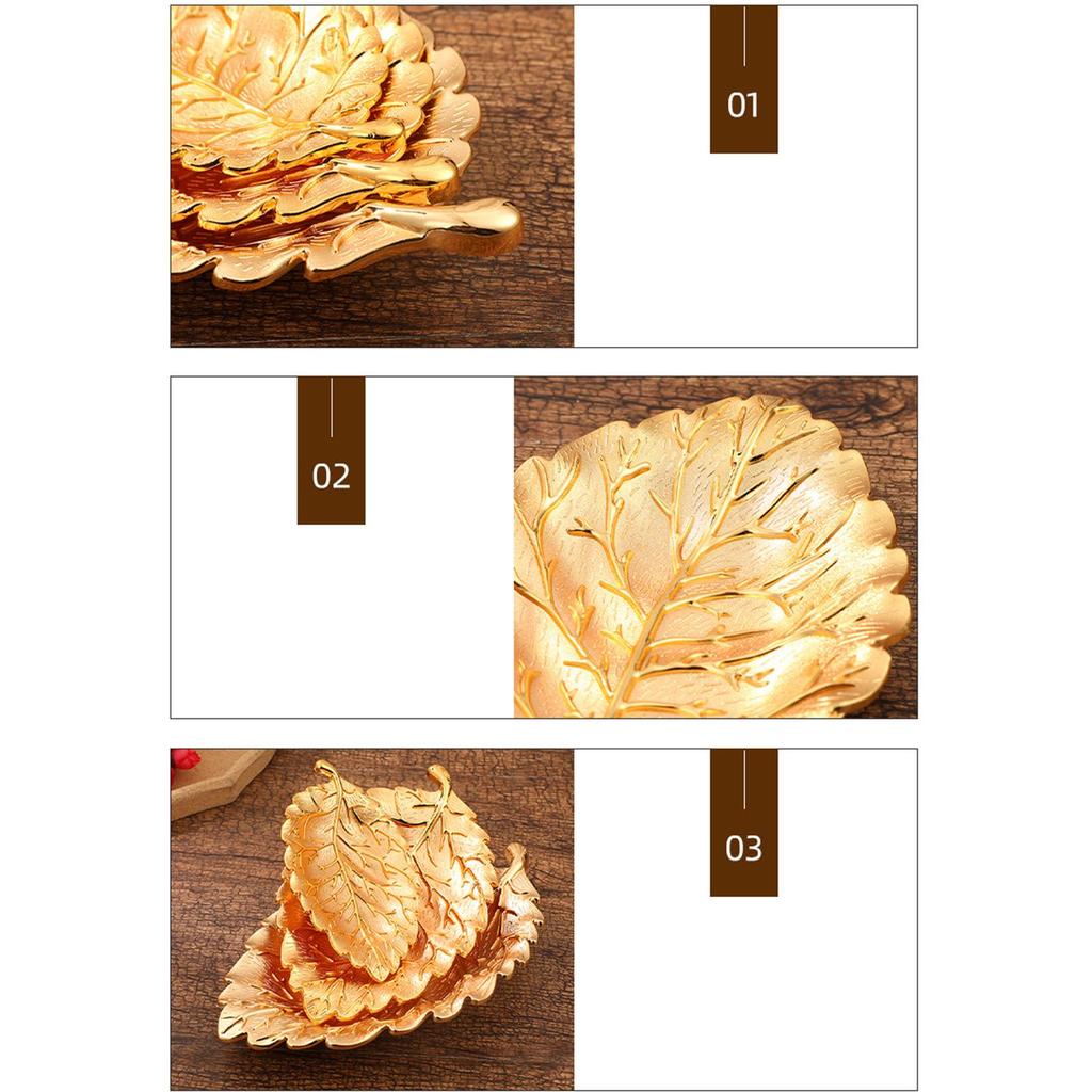 Leaf Shape Serving Tray Decorative for Appetizers Bathroom Kitchen Large