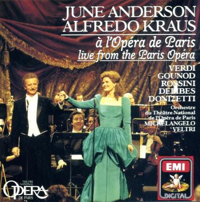 CD JUNE ANDERSON / ALFREDO KRAUS / GIU - A L'Opera De Paris (Live From The P CDC7490672 EMI Digital 1988 UK Classical Used