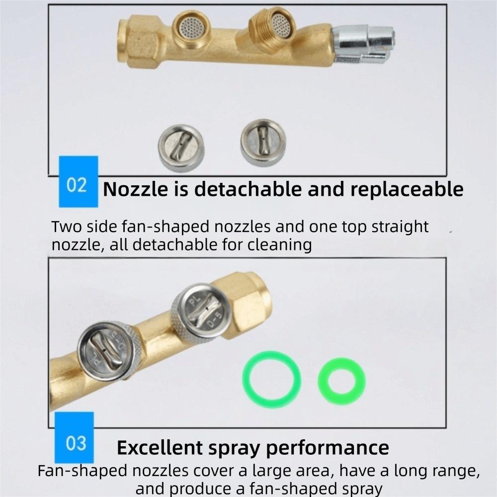 Copper Atomizing Sprayer Nozzle 4 Nozzles 4 Nozzles Spray Agriculture Spray Nozzle Agriculture
