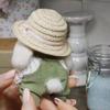 Clothes and Hats Gardener Little Rabbit Doll Handmade Rabbit Plush Doll  Backpack Decor
