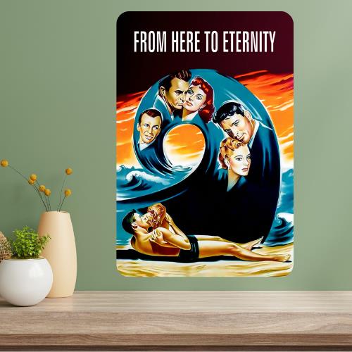 

From Here to Classic Movie Metal Poster Sign 20x30cm（7.8x11.8inch）