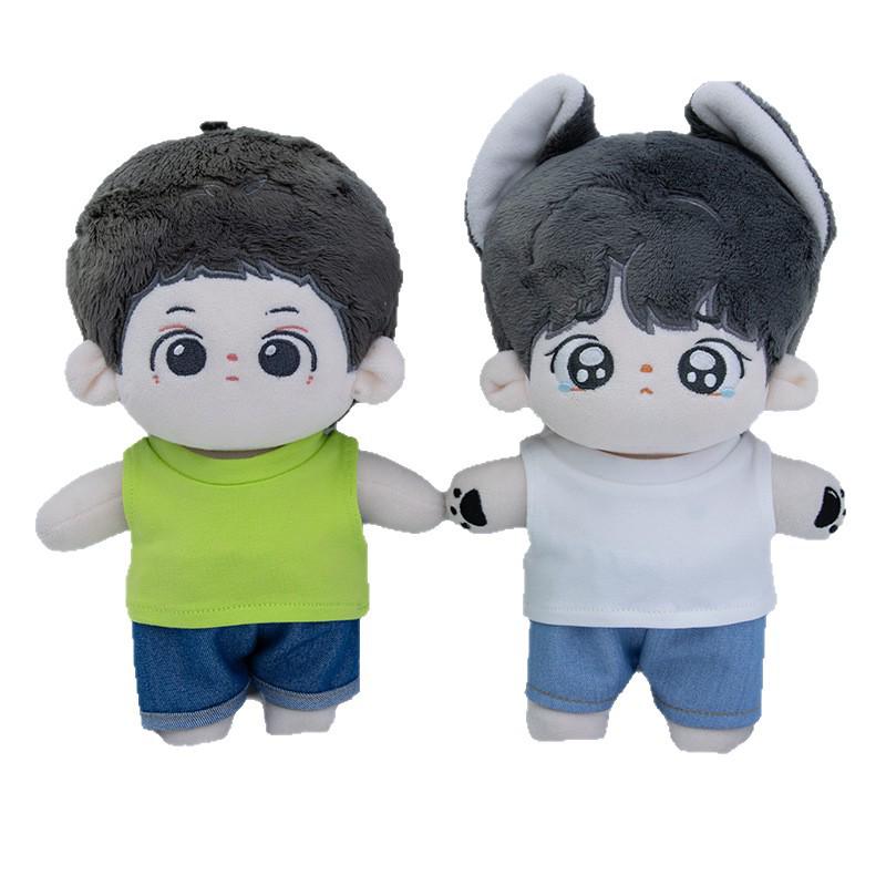 High Neck Sleeveless T-shirt for 10cm-20cm Dolls - Versatile Cotton Plush Fabric