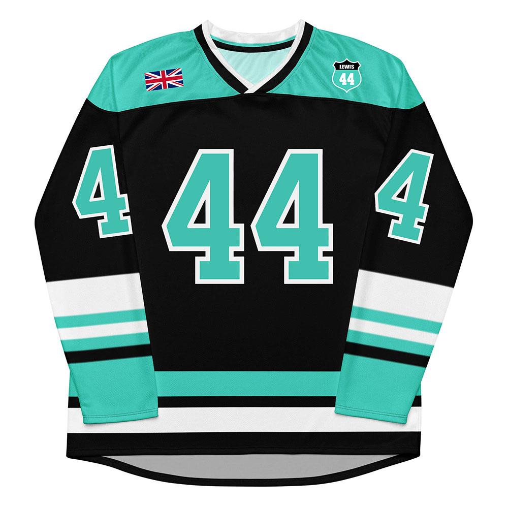Lewiss Hamilton No.44 Hockey Jerseys Long Sleeve Unisex V-neck T-shirt Number 44 Design Graphic 3D Print Tshirts Men Women Merch