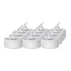 12 Count Clip  Flameless LED Tealight Realistic Flame  Decoration For Vases Tables  Reusable Battery Candle