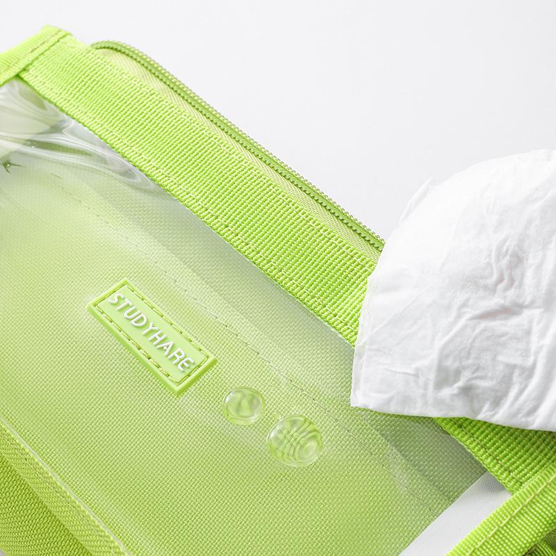 New Large Capacity Transparent Pencil Case Stationery Supplies Aesthetic Pen Bag Girl Pencil Pouch School Supplies