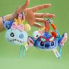 Disney Plush Keychain Charms Christmas Birthday Gifts Plush Dolls Summer Beach Series Stitch Couple Style Bag Accessories