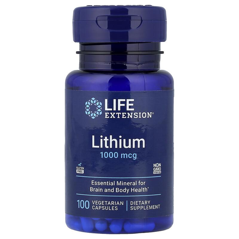 Lithium, 1.000 mcg, 100 vegetarische Kapseln