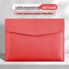 Imitation Leather A4 File Bag: Large Capacity Document Holder, Customizable with Company Logo