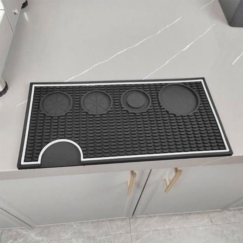 Verdickte Espresso-Werkzeugmatte Wasserdichte Oberflächen Espresso-Tampermatte Perfekt für die Kaffeezubereitung 40x20x1cm