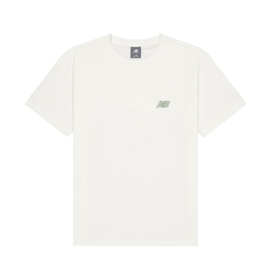 New Balance T Shirt Unisex Sea Salt White AMT52343-SST S