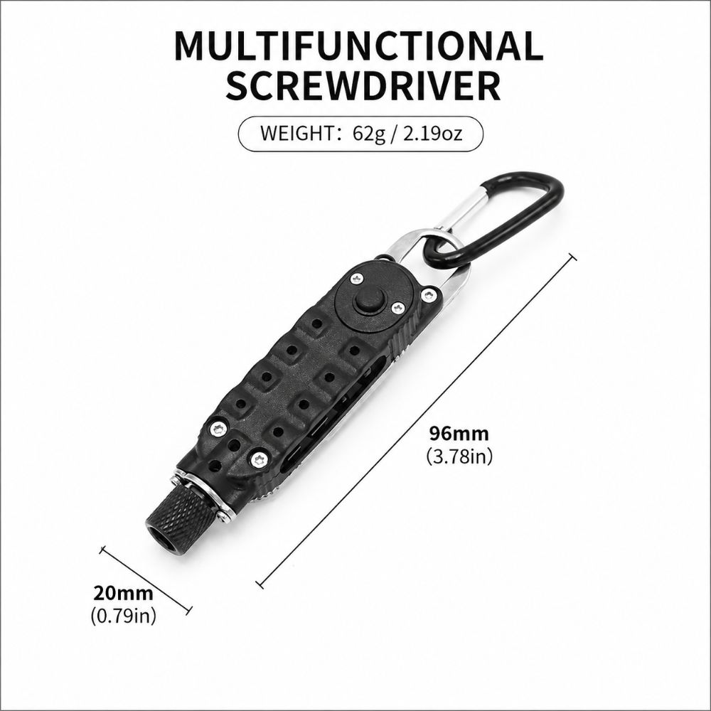 Wear-resistant Outdoor EDC Keychain Steel Material Portable Repair Tools Multi-purpose