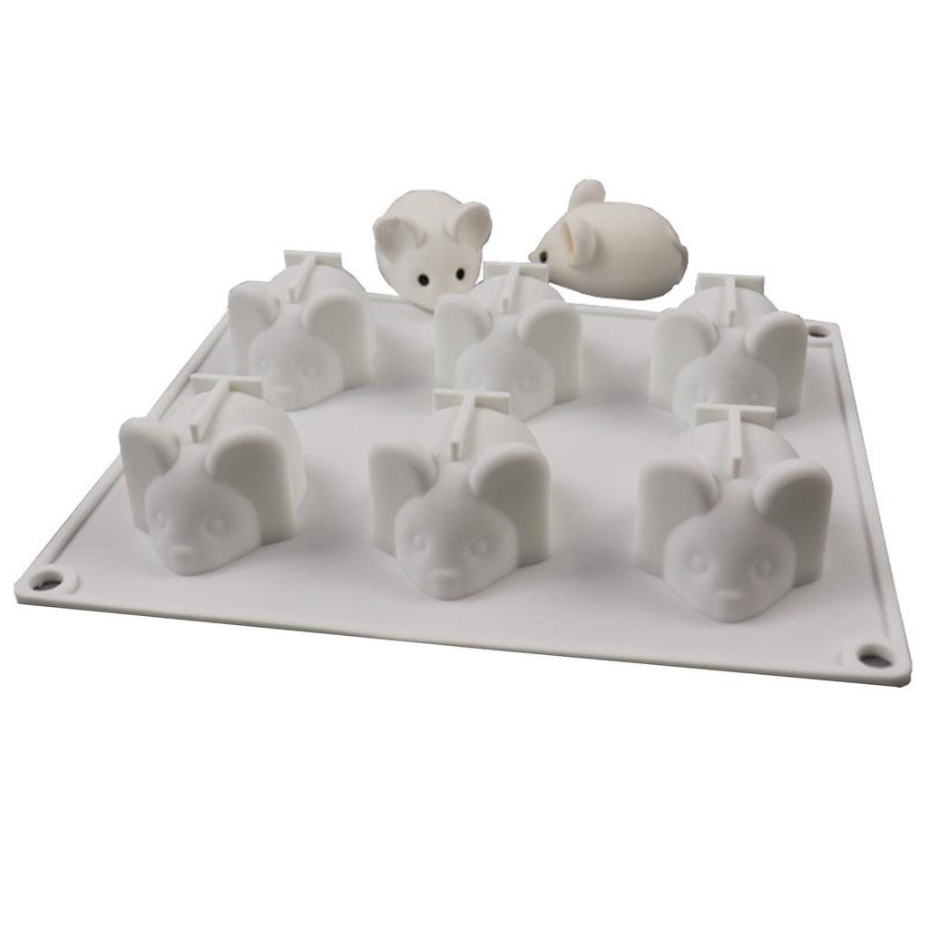 Tvar malé myšky Dezert Silikonová forma na dort DIY Ice Moule Mousse Pečivo Zdobení Pomůcky Čokoládová forma na pečení