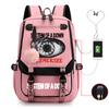 Large Capacity Student Backpack Laptop Travel Bag Youth School Backpacks Rock Band Men Women Backpack Versatile Bagpack