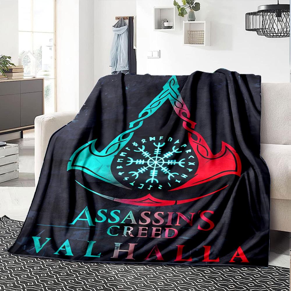 1pc Blanket - A-Assassin's Creed  Print Design,Lightweight Blanket for Sofa,Bed- Soft &Warm,Gift for All Seasons