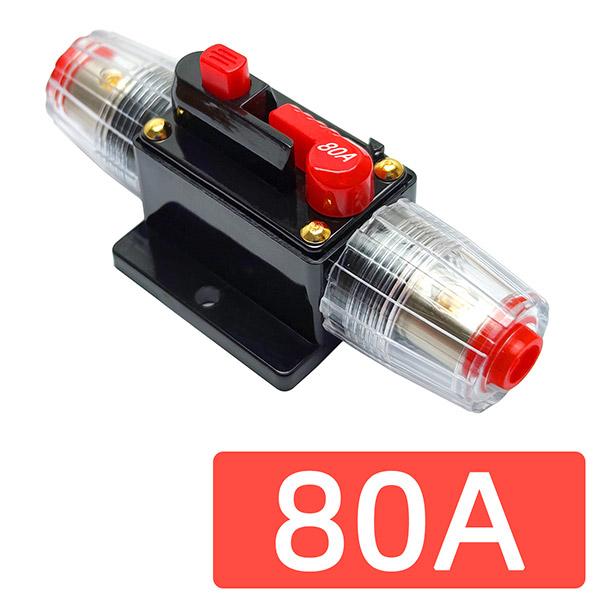 80A Automotive Circuit Breaker, 12V-24V DC, Waterproof With Manual Reset Button - View #10