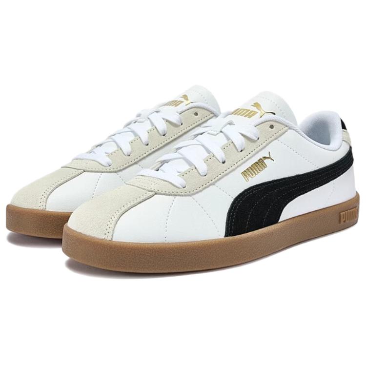 Puma Club 2 Scarpe da Allenamento Basse Comode Versatili Sneaker Unisex Nero Bianco 400715-08