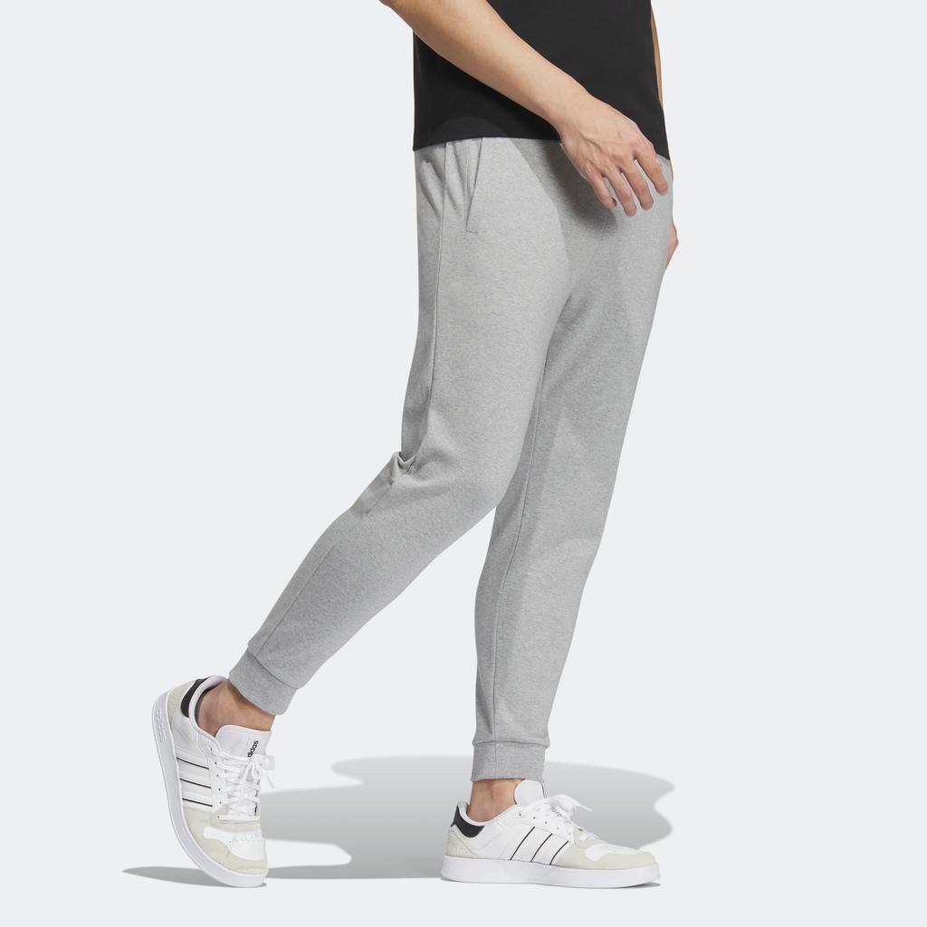 Adidas Neo Elastic Waist Sports Pants Men Bottoms Mélange-Grey IK6020