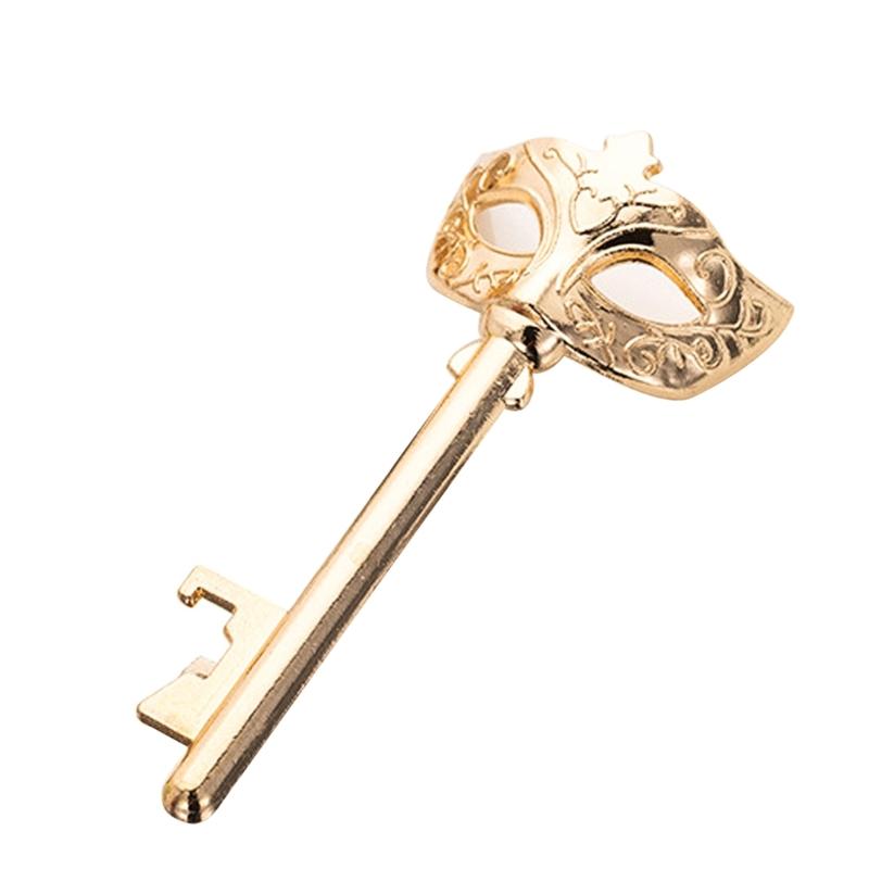 

Metal Mask Keys Shape Bottle Opener Zinc Alloy Beer Cap Bottle Opener Drinks Bottle Opener for Graduation Dancing Party 1