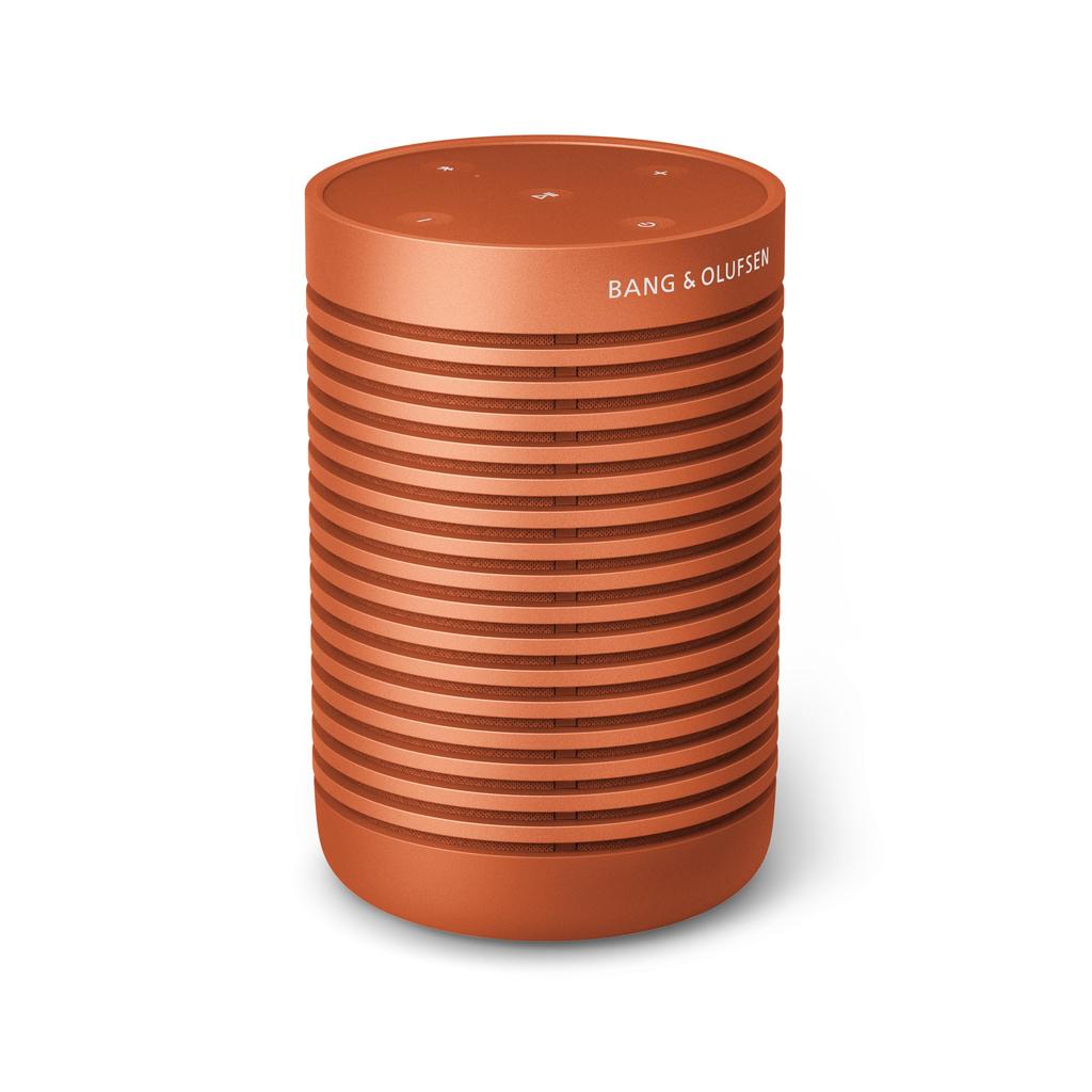 Bang Olufsen Beosound Explore Bonfire Orange Portable Bluetooth IP67 Certified Waterproof and Playback & Speaker, Wireless, Dustproof, 27-Hour