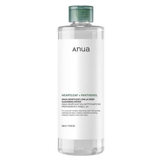 

Anua Очищающая вода с хауттунией и мягкой кислотностью для глубокого очищения (500г) – Мицеллярная вода для умывания с успокаивающим экстрактом хауттюйнии для чувствительной кожи, корейская