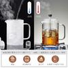 Pokaro Tea Tea Press, Heat-Resistant Glass Teapot with Measuring Cup, 800ml Capacity, Includes Lid, Graduations, Stainless Steel Filter, Handle,
