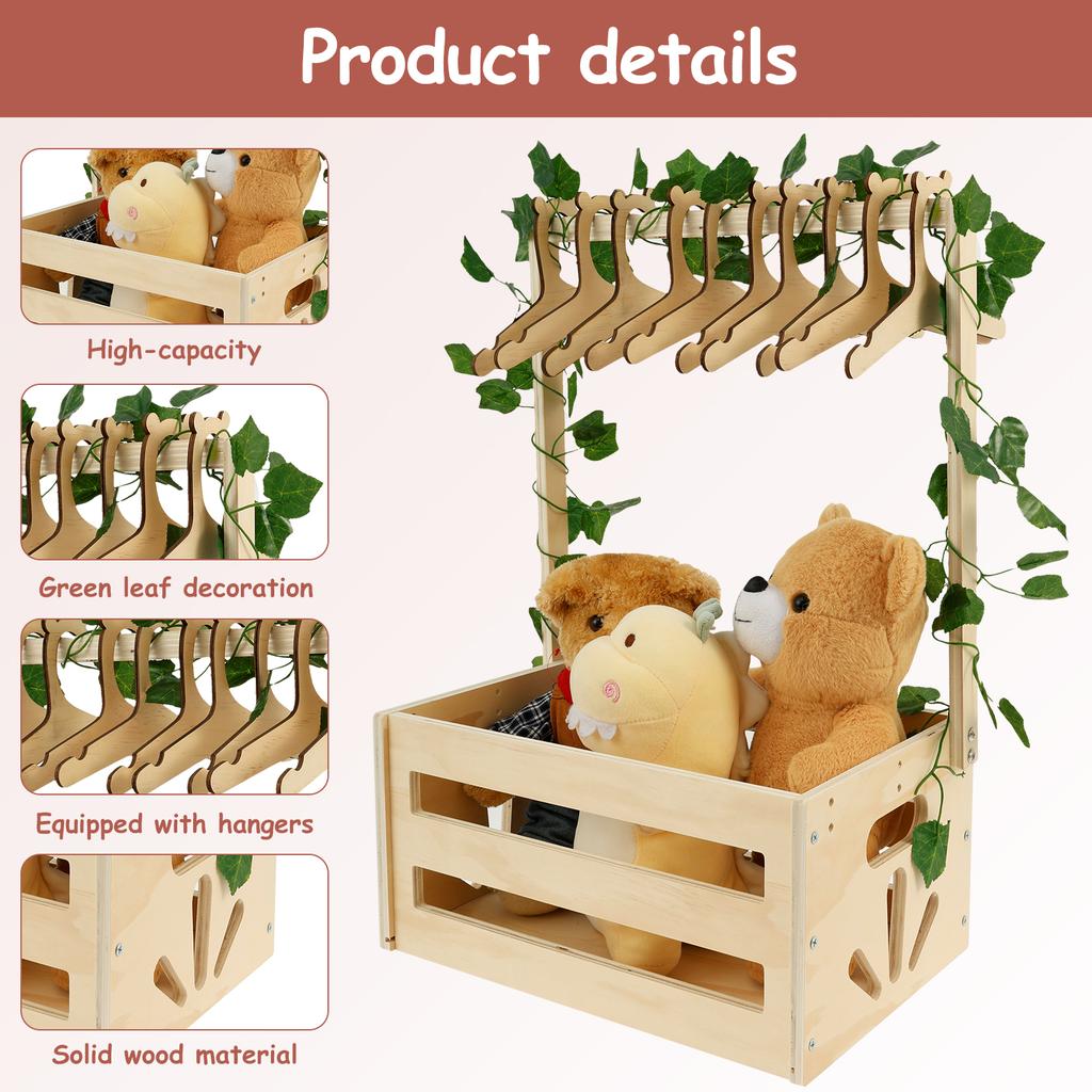 Wood Baby Shower Crate Closet Easy to Install Baby Wood Box Storage Solid Versatile Newborn Boy Girl Welcome Basket for Present