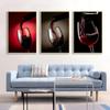 WCIC New Home Decoration Wine Glass Home Room Background Wall Painting Decoration Hanging Painting