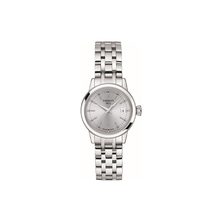 Tissot Women's Silver Dream Series Quartz Movement 50M Water Resistant Watch 28Mm Dial Stainless Steel Case Steel Bracelet Watches T129.210.11.031.00