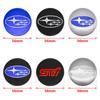4 Stück 56mm Auto Radnabenkappe Abzeichen Emblem Aufkleber Autoaufkleber für SUBARU WRX STI Forester Impreza Legacy Outback BRZ XV