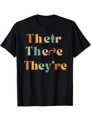 Their There They're Grammar Homophone Pun T-shirt