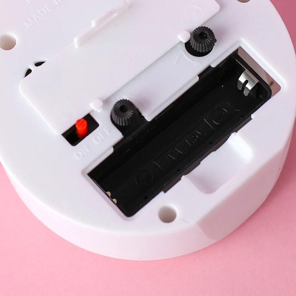 White Kids Alarm Clock Cartoon Table Clock Cat Desktop Decoration Lucky Cat Alarm Clock  Student