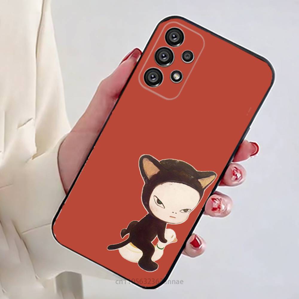 Y-Yoshitomos Art N-Nara Phone Case for Samsung Galaxy A73,23,53,33,14,24,13,72,22,52,32,54,A34 Soft Cover