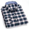 New In Shirt Plus Size 7XL Long-sleeve Shirts for Men 100%cotton Oxford Slim Fit Formal Plain Shirt Fashion Korean Plaid Clothes