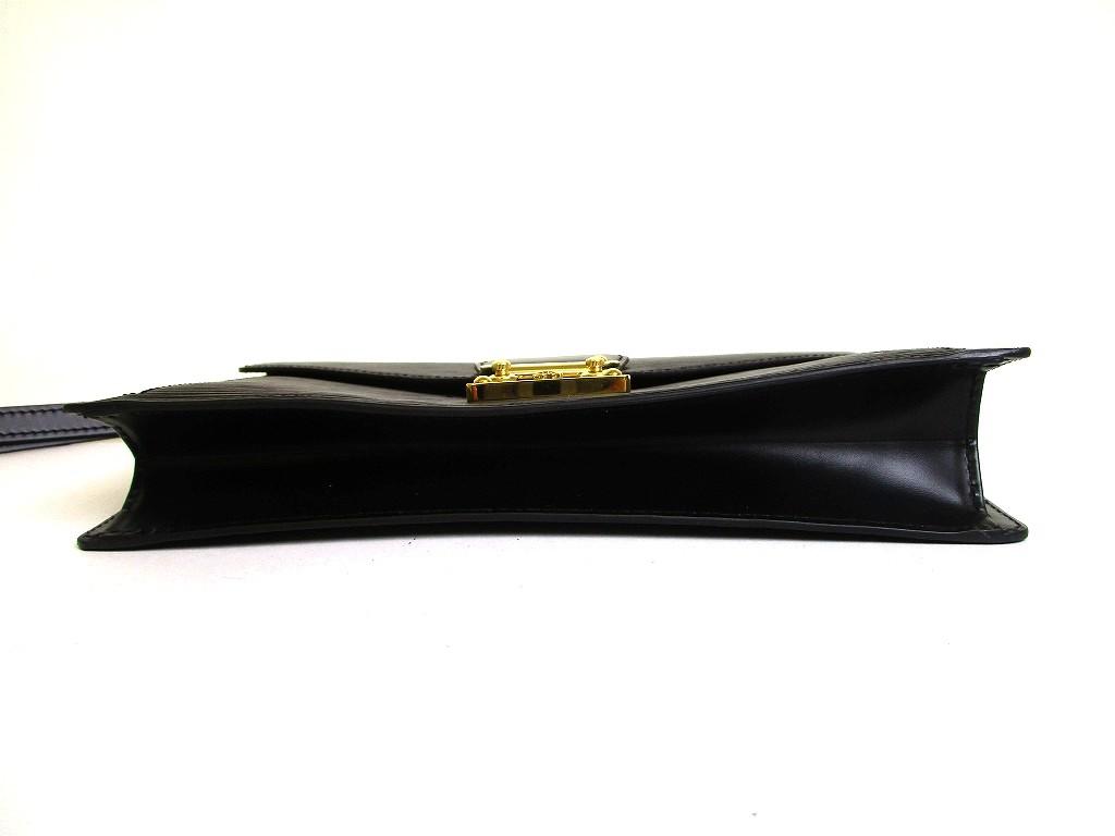 Authentic LOUIS VUITTON Epi Blacl Leather Clutch Bag Sellier Dragonne #b107  Seller Refurbished