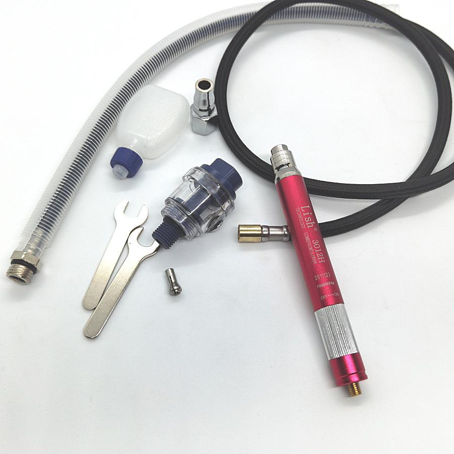 Lish 3012H Pneumatic Wind-Driven Engraver Pen Set - Industrial Grade