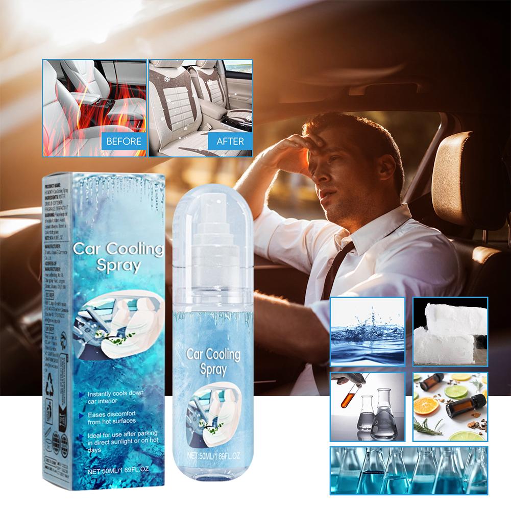 Car Cooling Spray Rapid Temperature Reduction For Summer,Non-Flammable Mist,Long-Lasting R Safe P1B2