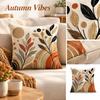 Abstract Geometric Throw Cover, Linen Printed Cushion Case for Sofa and