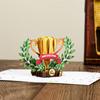 1pcs Father's Day Trophy Pop Up Card, The Best 3D Dad Trophy Card, Father's Day Card, Is The Perfect Handmade Gift for Dad