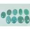 210Cts. Natural Green Amazonite Oval Cabochon Loose Gemstone 09 Pcs Lot C-3024