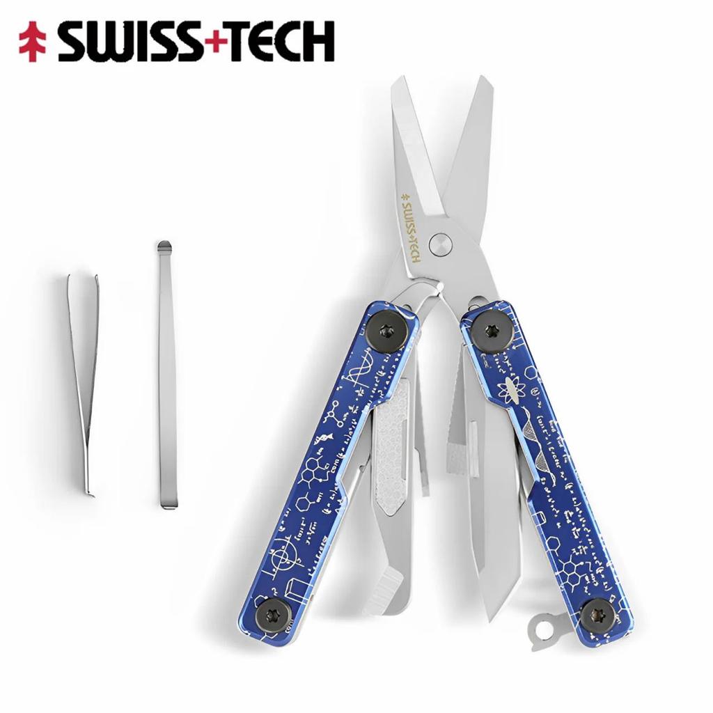 Swiss Tech Mini Multi-Function Pocket Folding Stainless Steel Aluminum Alloy Scissors Corrosion Resistance 5