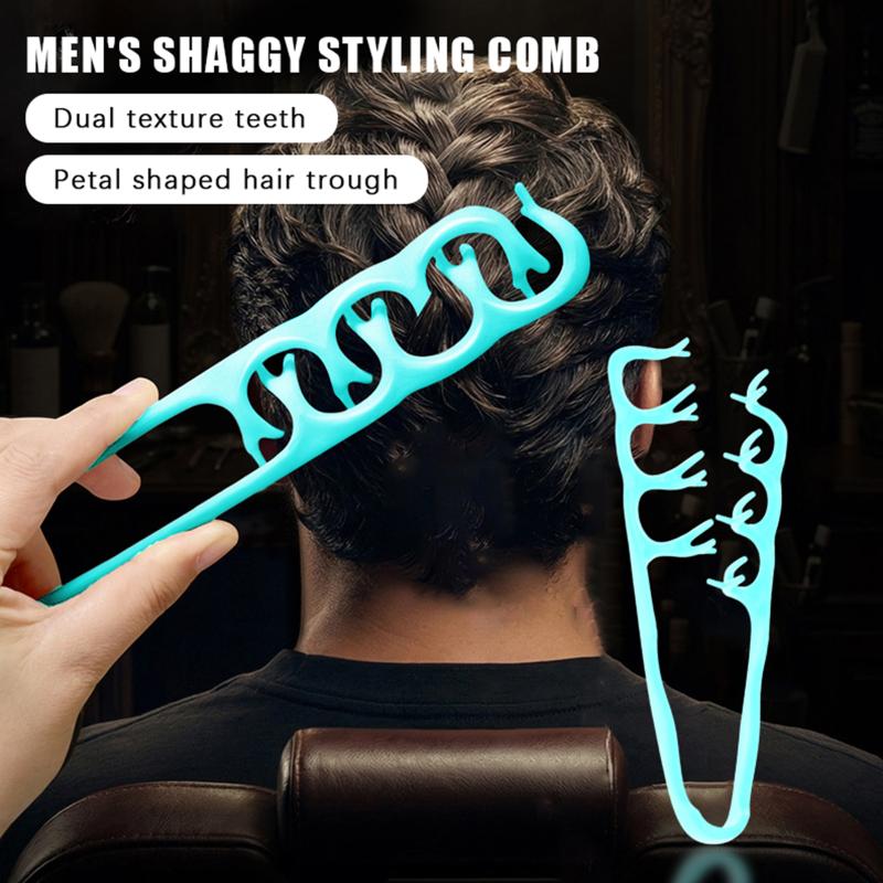 1Pcs Volumizing Wide-Tooth Hair Styling Comb Curling Tools Fluffy Texture For Men Ideal For All Hair Types Hairstyling Tools