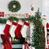 18 Inch Large Christmas Stocking,Knitted Xmas Compression Stocking For Kids,Hanging Stocking For Candy Gift Christmas Decoration