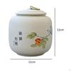 Ceramic Tea Portable 800ml Storage Canister Traditional Loose Leaf Holder for Sweet Treats And
