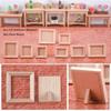 2pcs DIY Accessories Wood Photo Frame 1/12 Simulation Furniture Model High Quality Photo Display