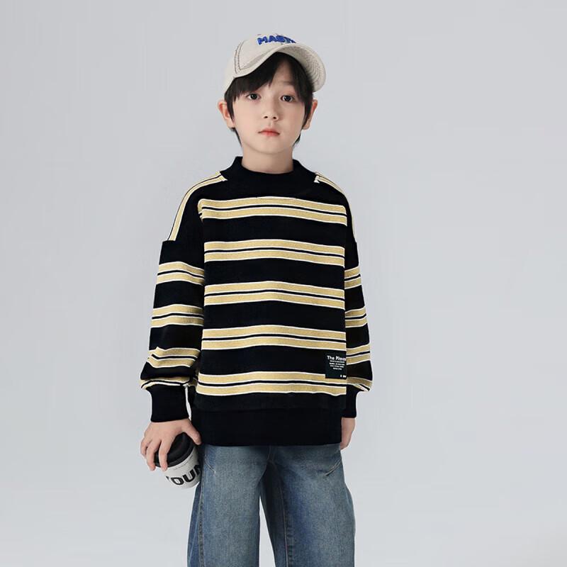 YOUYOUTONGHUA Boys Fleece Lined Cotton Sweatshirt 110cm