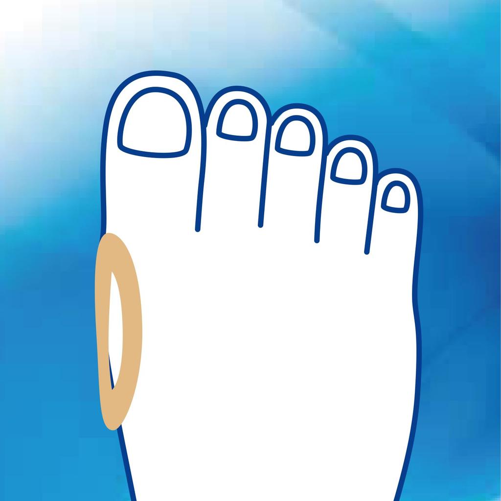 Kokubo Industries Foot Care Bunion Pads for Toes Size Pack of Bunion Made in (Large / 4) Pads, Antibacterial, Japan, C-784