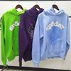 Nowa Sp5der Europejska i Amerykańska modna marka bluza z kapturem bluza dresowa komplet hip-hop z nadrukiem pajęczyny męska