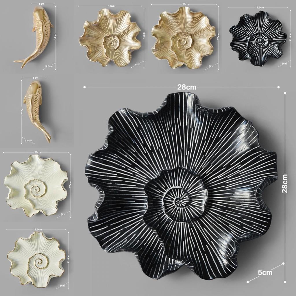 Shaped Leaf Sophisticated Resin Wall Hanging For Elegant Home Bedroom Decor