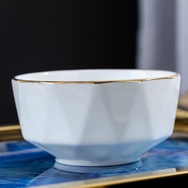 Ru Han Hand-Painted Enamel Cartoon Rice Bowl Set