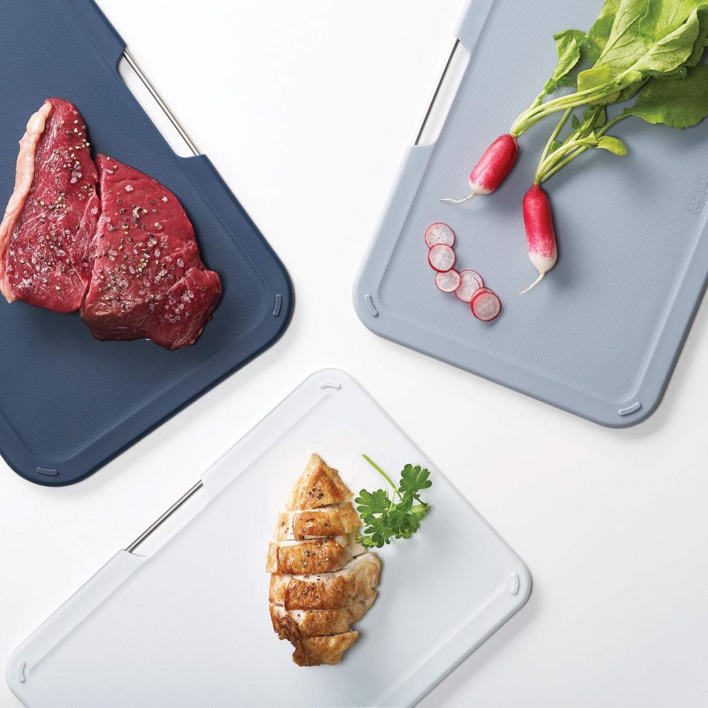 Joseph Joseph Cutting Board Nesting Board Set Dishwasher Safe Color Coded for Easy Use Regular X X 22 Gray 60146 (32 6.5 Cm) [Genuine Product]